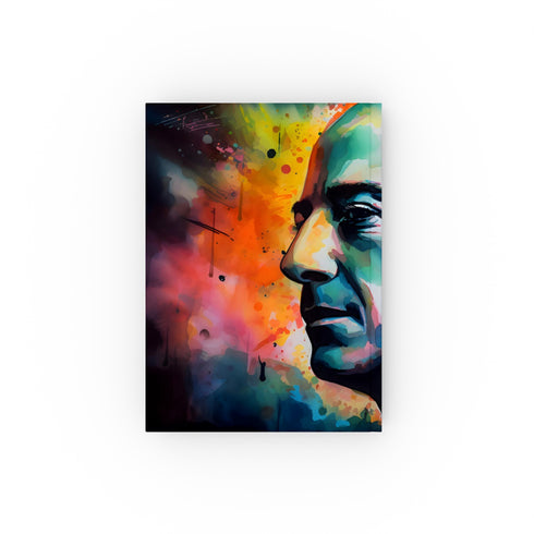 Bezos: A Neon Vision in Blue Journal - High-quality, versatile, and stylish notebook for capturing billion-dollar ideas and business strategies. Makes a great gift! Shop now.