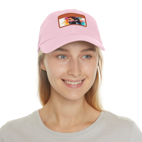 Neon Dreams Bradley Cooper Watercolor Cap in White Rectangle Shape