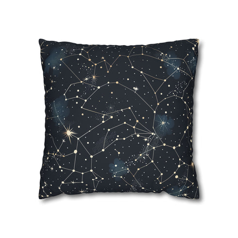 Transform your bedroom with our Cosmic Dream Pillowcase - Constellation Stars seamless pattern for dreamy nights