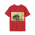 Bumblebee watercolor tee in charcoal, size S, nature-inspired design, summer style.