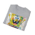 SpongeBob SquarePants Charcoal T-Shirt, Men's/Women's Cotton Summer Tee