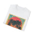 Palm Paradise Retro Sunset Escape T-Shirt in Charcoal, Size S