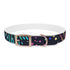 Vibrant festive fireworks dog collar for medium dogs in black onyx.