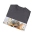 Furry watercolor Chewbacca t-shirt in charcoal cotton with crew neck