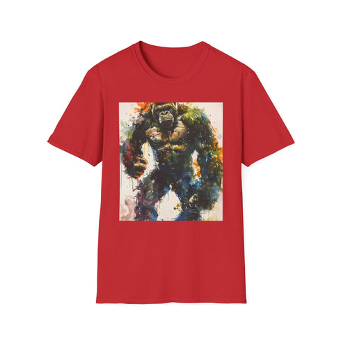 Charcoal cotton T-shirt featuring bold Kong graphic in regular fit