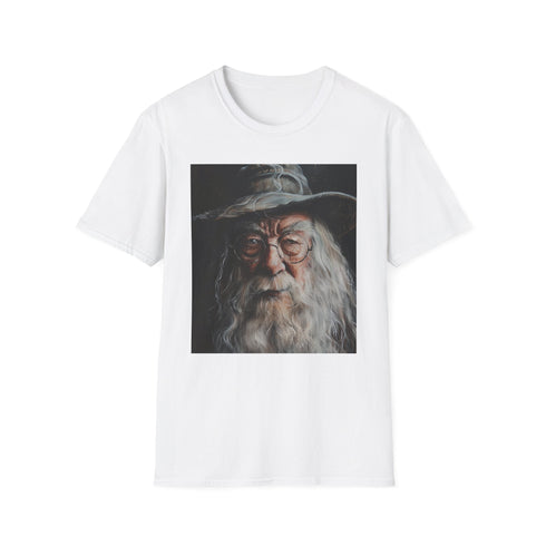 Charcoal Albus Dumbledore Painting T-shirt, Cotton Crew Neck Summer Pick