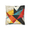 Abstract Geometric Shapes (Edition II) — Faux Suede Cushion Cover — Front 40×40 cm Square Cushion View