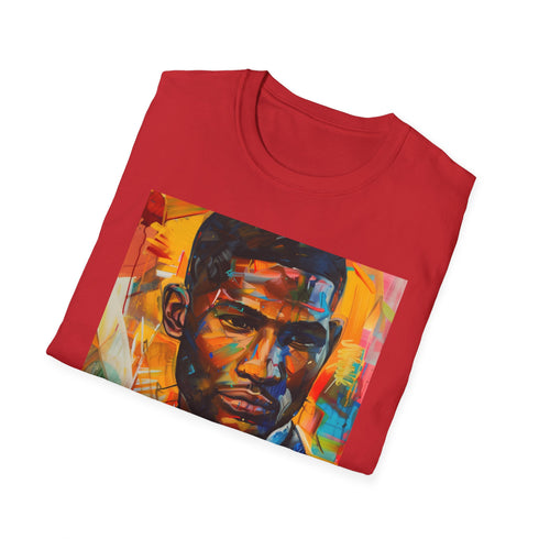Rhythm and Soul Charcoal T-Shirt: Ushers Portrait Crew Neck Cotton Tee