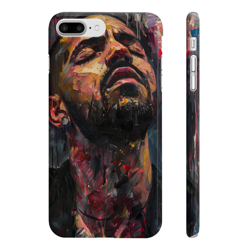 Slim glossy iPhone 7 Plus phone case with captivating design.