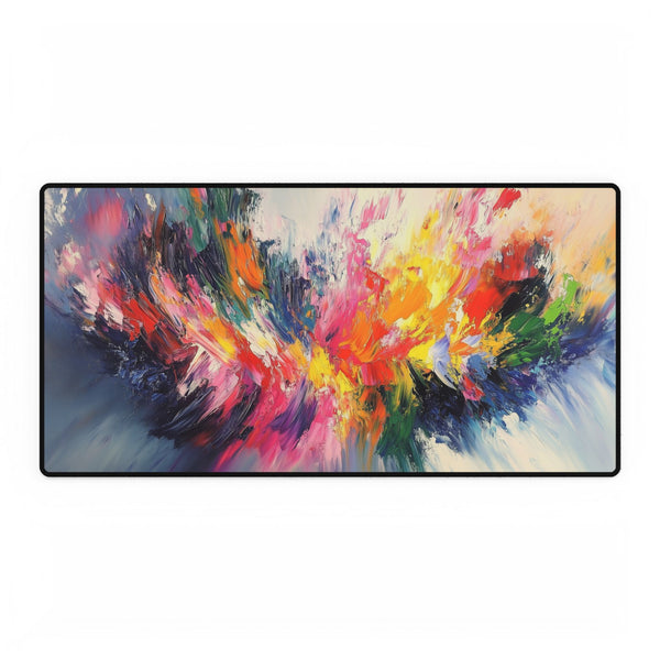 A Vibrant Abstract Painting Bursting with Color Gaming XXL Extended Desk Mat