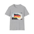 German flag colors tee, bold stripes tee, soft cotton tee.