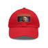 Obama Neon Dream Baseball Cap, White/Light Brown patch, rectangle shape.