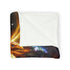 Holographic Phoenix Beneath Glass Dome Plush Fleece Throw Blanket