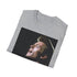 Charcoal crew neck cotton t-shirt with vibrant David Bowie watercolor design