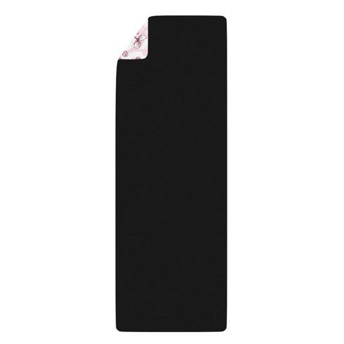 Harmony Blossom Yoga Mat in Pink and White 26" x 70"