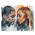 JayZ Beyoncé Watercolor Puzzle | Puzzle | Back-to-School, Fall Picks, Games, Holiday Picks, Home & Living, Puzzles, TikTok, Valentine's Day, Valentine's Day Picks | Prints with Passion