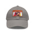 Vibrant watercolor cap with Hugh Jackman design in neon colors.