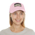 Blooming Bounty Botanical Baseball Cap in White with Light Brown Patch