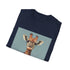 Hipster Giraffe T-Shirt, Charcoal, Regular Fit, Stylish Giraffe Glasses Design