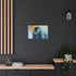 A Person Hugging Themselves Finding Comfort Within Stretched Canvas Wall Art