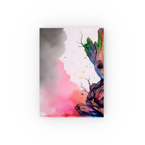 Neon Watercolor Groot Journal: Fun & Versatile Gift for Guardians of the Galaxy Fans
