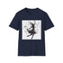 Silhouette dancer graphic charcoal cotton t-shirt for men and women