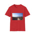 Charcoal cotton T-shirt featuring Mount Kilimanjaro graphic and crew neck design