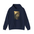 Prehistoric-inspired Navy T-Rex Hoodie for Men and Women - Regular Fit
