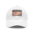 Autumn Bliss Patterned Baseball Cap in White with Leaf Design