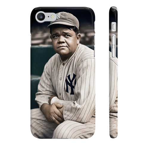 Babe Ruth Baseball Legend Glossy Phone Case for iPhone 7/8 Plus