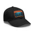 White cap with light brown patch, explore ancient ruins theme.