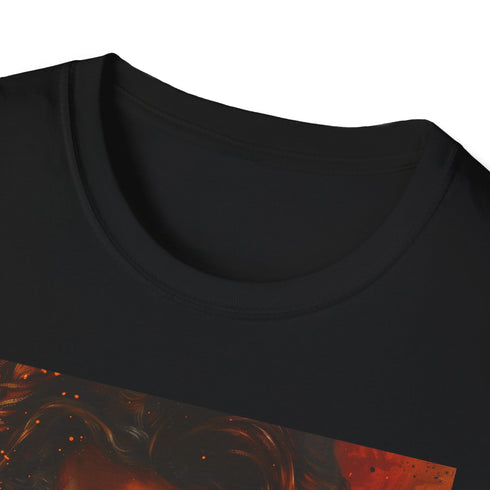 Charcoal Anakin Skywalker T-shirt with vibrant Jedi painting in soft cotton