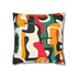 Modern abstract seamless pillowcase with vibrant colors for stylish bedroom decor