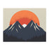 Sunrise Mountain Scene Jigsaw Puzzle - Relaxing minimalist design for unwinding