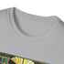 Charcoal geometric art deco pattern t-shirt vibrant with retro elegance