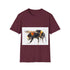 Bumblebee watercolor tee - Charcoal cotton crew neck regular fit summer.