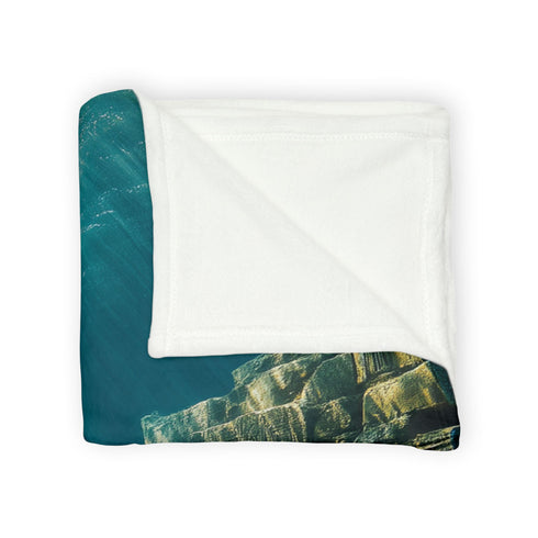 Sunken City Awakening with Energy Plush Fleece Throw Blanket