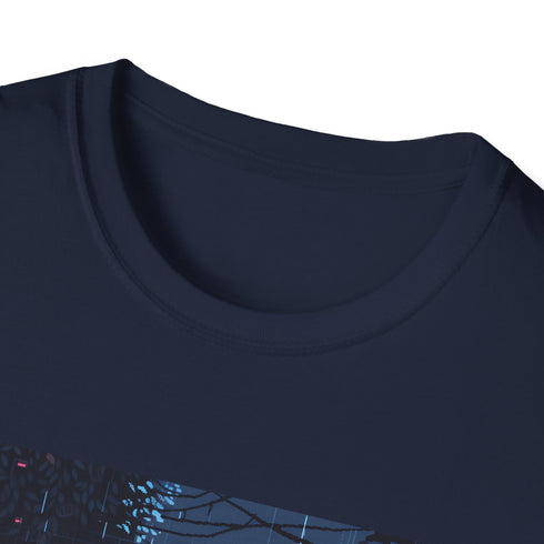 Retro gaming nostalgia t-shirt, charcoal cotton, crew neck, regular fit.