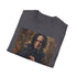 Charcoal crew neck tee featuring vibrant portrait of Severus Snape.