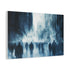 Crowd of Ghosts Walking Through a City — Canvas Wall Art — Side Profile & Stretched Corner Detail