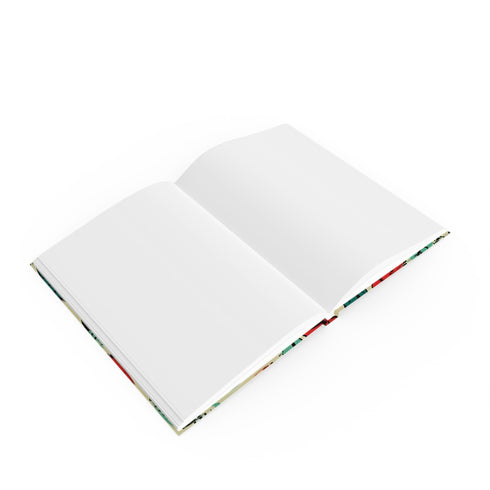 Botanical Journal: Crimson & Clover for Nature Lovers - Stylish Hardcover with Vibrant Leaf Pattern, Perfect for Writing & Sketching