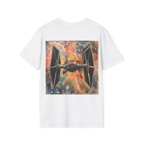 Empire Strikes Back Tie Fighter Tee in Charcoal for Men & Women.