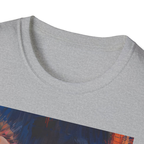 Vibrant navy tee capturing Eleven's telekinetic powers from Stranger Things.