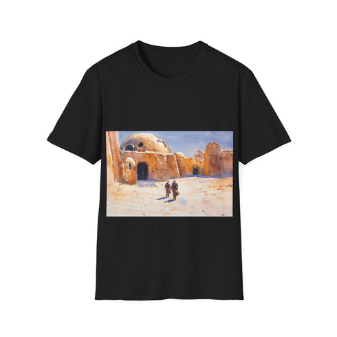 Charcoal Tatooine Star Wars Desert Planet T-shirt men's/women's regular fit.