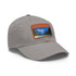 Island Paradise baseball cap in white with light brown patch.