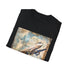 Vintage airplane adventure themed black t-shirt in 2XL size.