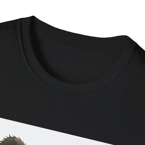 Bamboo-filled panda picnic graphic tee, charcoal, regular fit, crew neck.