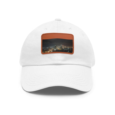 Midnight Lagos baseball cap with white/light brown rectangle patch.