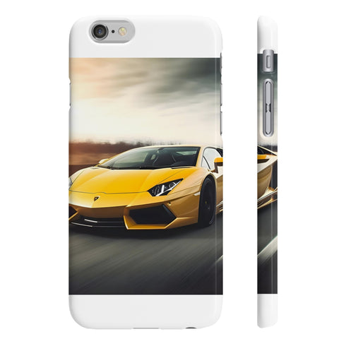 Lamborghini high-speed phone case, glossy, slim design for iPhone 7/8 Plus.