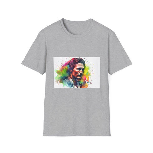 Southern Charisma vibrant Neon watercolor T-Shirt, Charcoal, Regular Fit.
